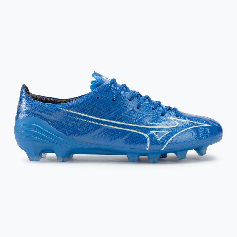 Scarpe da calcio da uomo Mizuno α Elite FG bianco/blu laser/oro 2