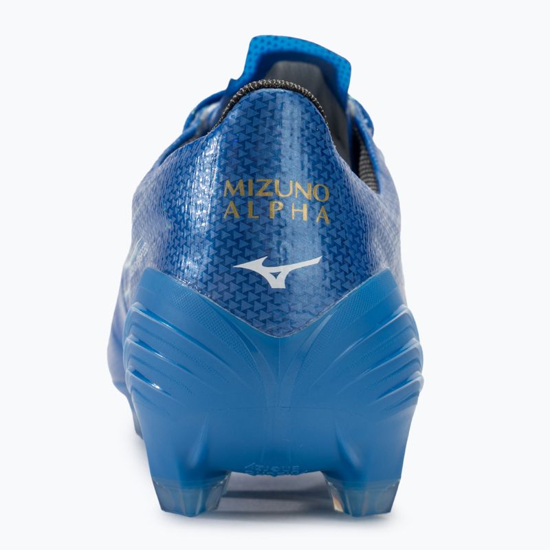 Scarpe da calcio da uomo Mizuno α Elite FG bianco/blu laser/oro 6