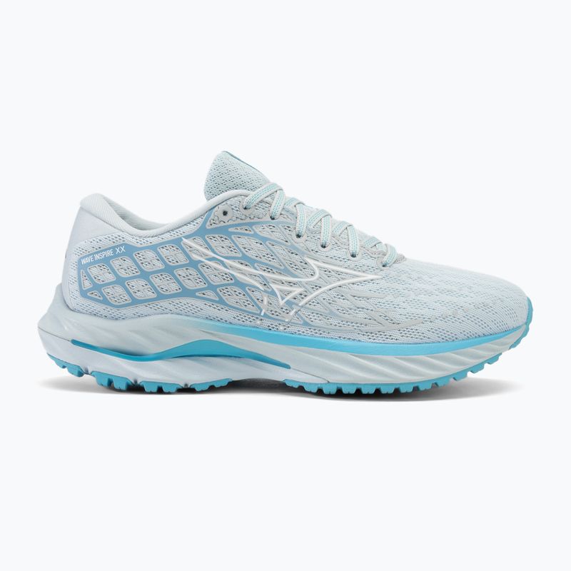 Scarpe da corsa da donna Mizuno Wave Inspire 20 plein air/bianco/azzurro 2