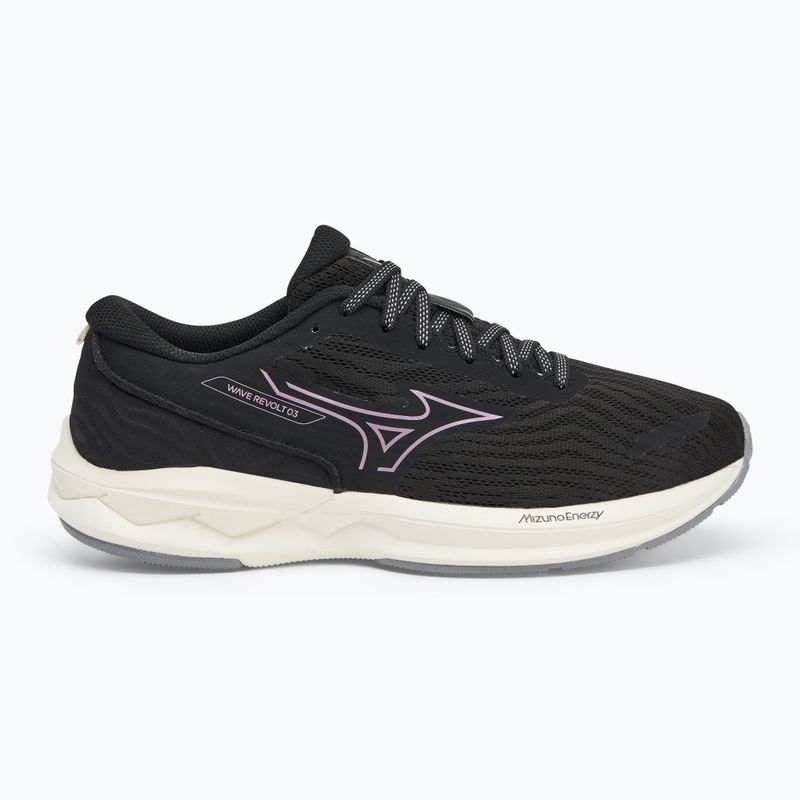 Scarpe da corsa da donna Mizuno Wave Revolt 3 nero/cosmo chrome/mizuno snow white 2