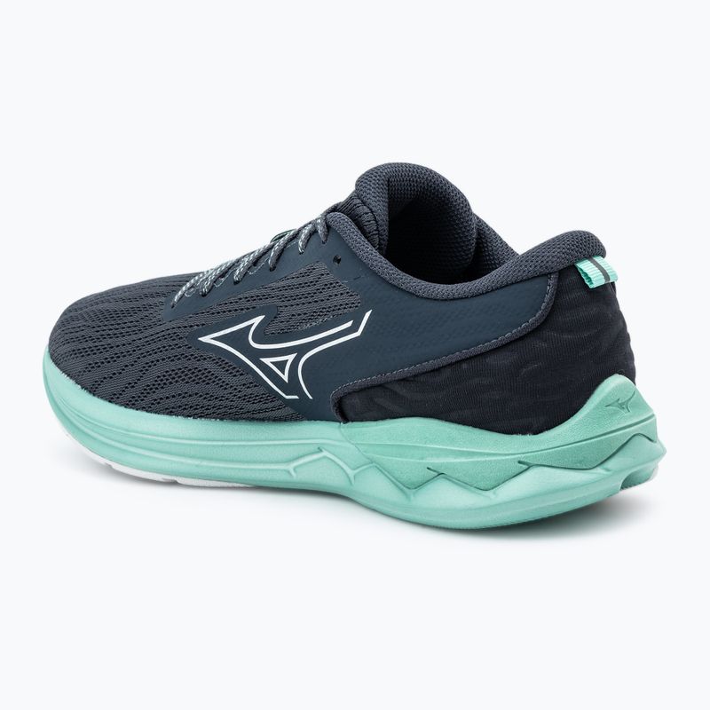 Scarpe da corsa da donna Mizuno Wave Revolt 3 india ink/neo silver/dusty jade green 3