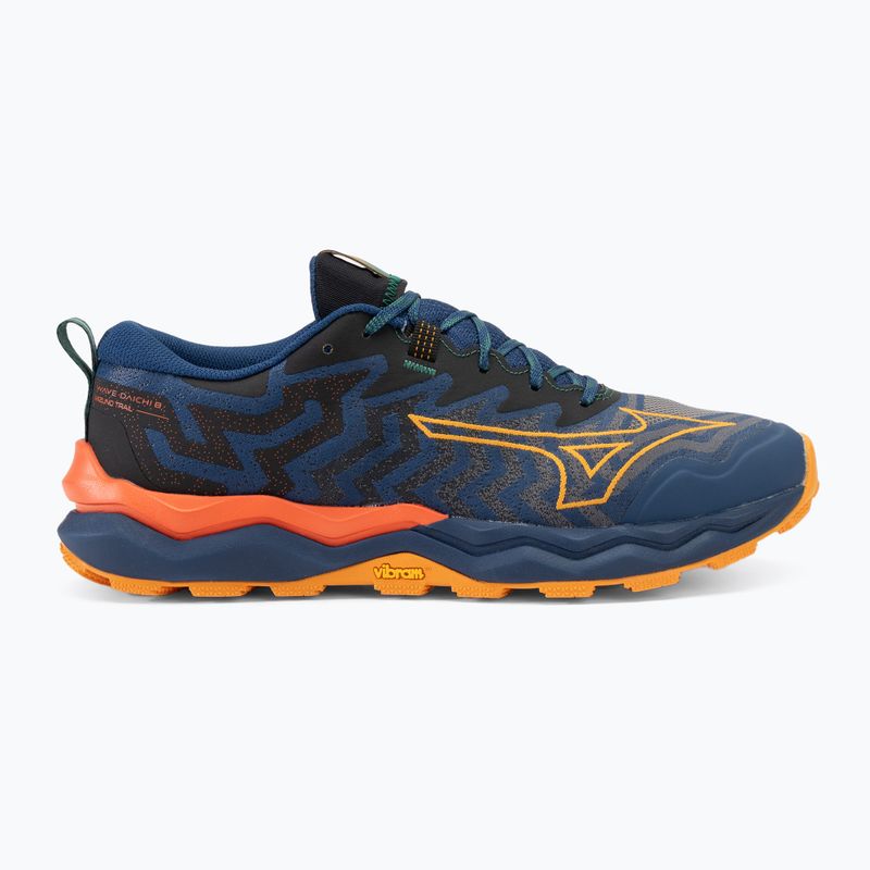 Scarpe da corsa da uomo Mizuno Wave Daichi 8 estate blu/albicocca/arancio piccante 2