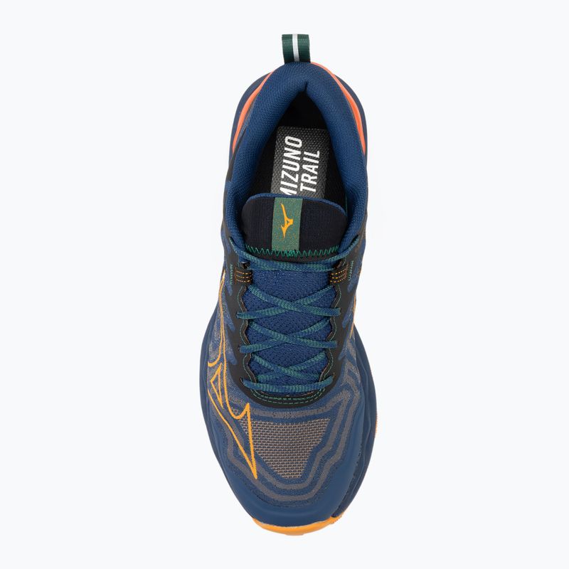 Scarpe da corsa da uomo Mizuno Wave Daichi 8 estate blu/albicocca/arancio piccante 5