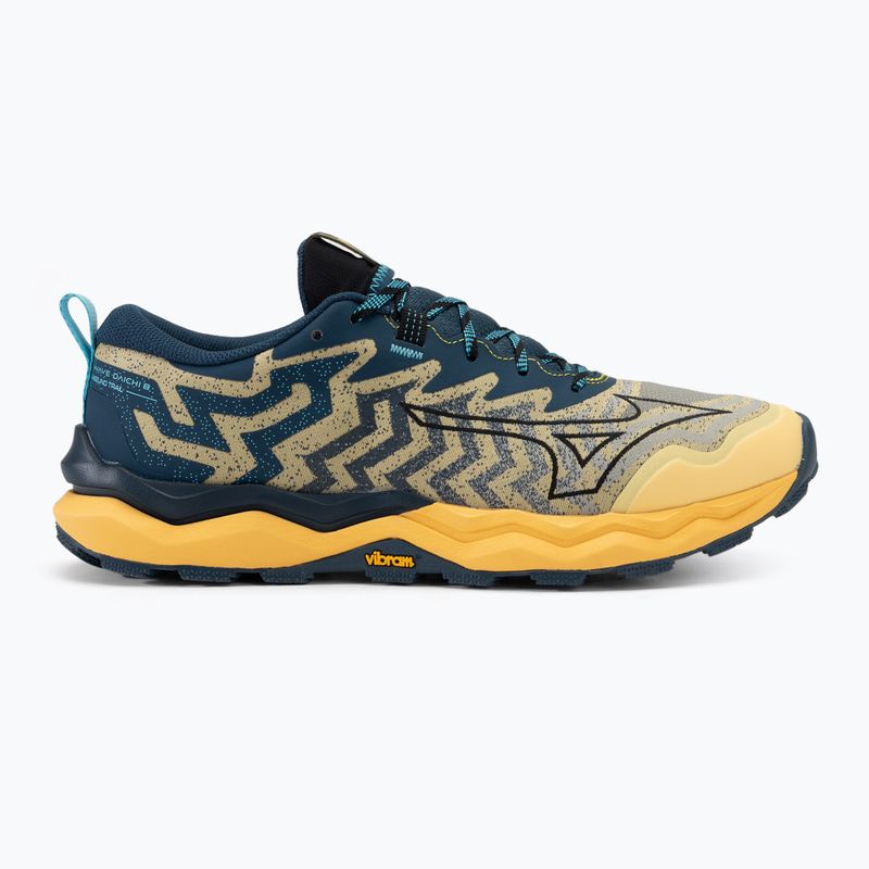 Scarpe da corsa da uomo Mizuno Wave Daichi 8 lino/nero/blu wing teal 2