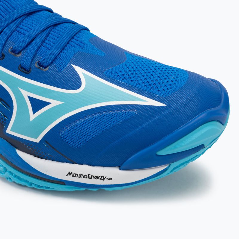 Scarpe da pallavolo da uomo Mizuno Wave Lightning Neo 3 blu mugen/bianco/blu estense 7