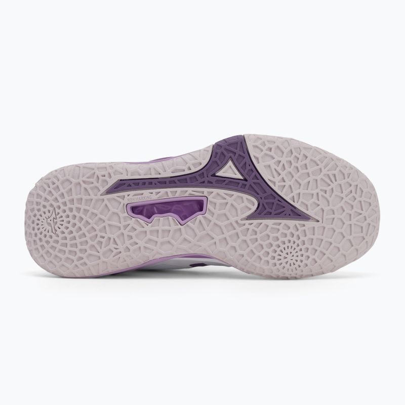 Scarpa da pallamano Mizuno Wav Stealth Neo 2 bianco / marina peonia / pesca parfait 4