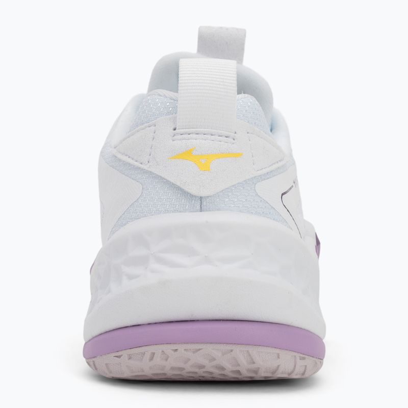 Scarpa da pallamano Mizuno Wav Stealth Neo 2 bianco / marina peonia / pesca parfait 6