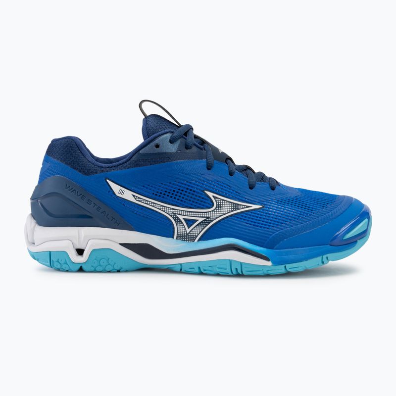 Scarpe da pallamano da uomo Mizuno Wave Stealth 6 blu mugen/bianco/blu estense 2