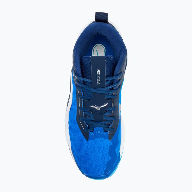 Scarpe da pallamano da uomo Mizuno Wave Stealth Neo 2 Mid blu mugen/bianco/blu estense 5