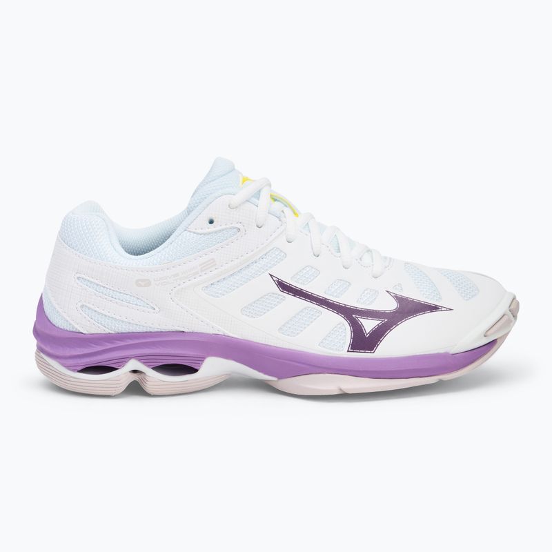 Scarpe da pallavolo da donna Mizuno Wave Voltage 2 bianco/viola patrizia/vintage 2