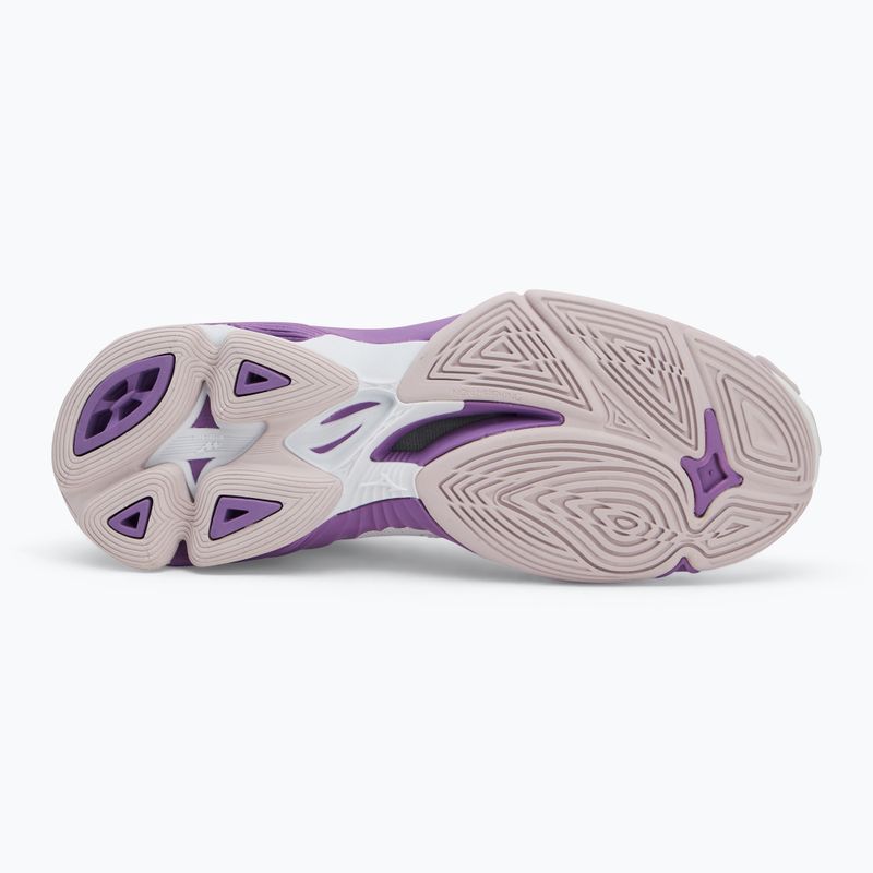 Scarpe da pallavolo da donna Mizuno Wave Voltage 2 bianco/viola patrizia/vintage 4