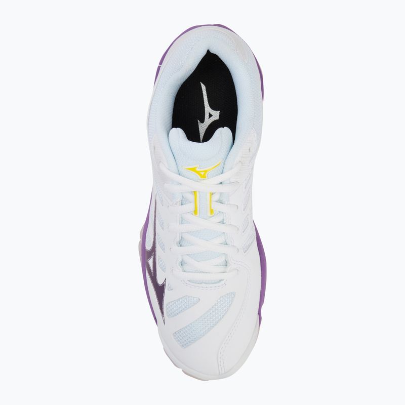Scarpe da pallavolo da donna Mizuno Wave Voltage 2 bianco/viola patrizia/vintage 5