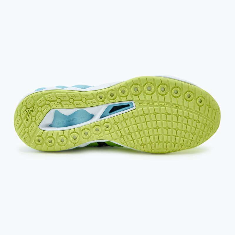 Scarpe da pallavolo da uomo Mizuno Wave Luminous 3 neo lime/nero/splish splash 4