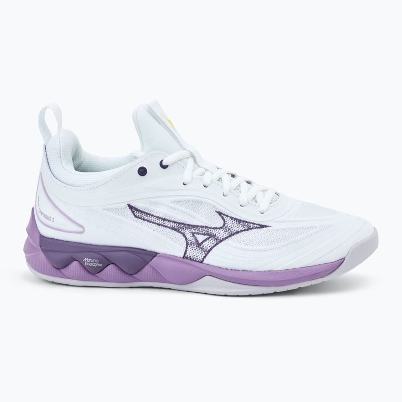 Scarpe da pallavolo da donna Mizuno Wave Luminous 3 bianco/viola patrizia/vintage 2