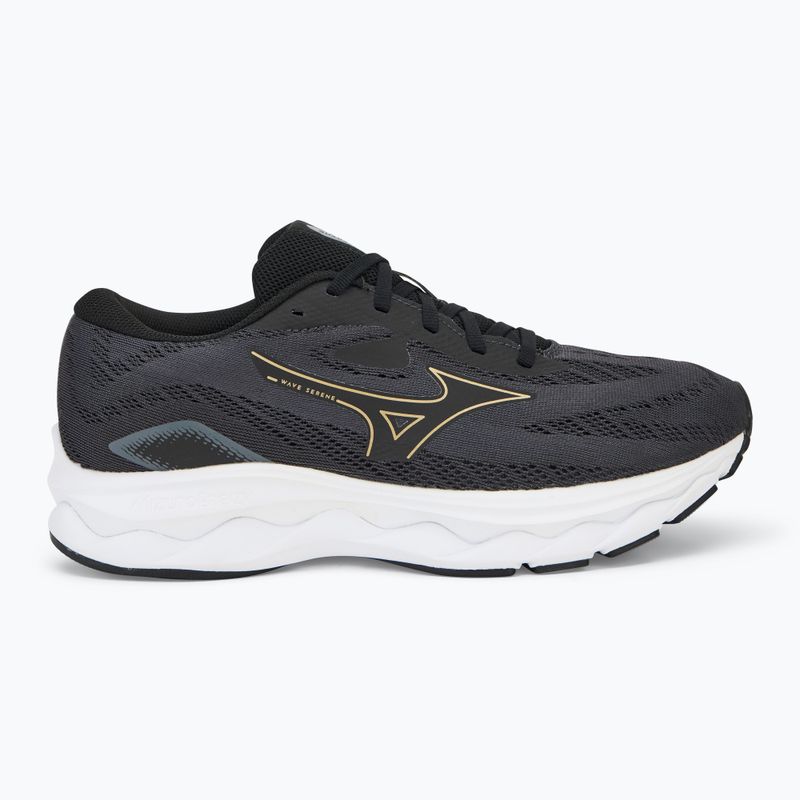 Scarpe da corsa da uomo Mizuno Wave Serene ebony/golden halo/mizuno snow white 2