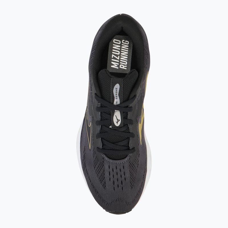 Scarpe da corsa da uomo Mizuno Wave Serene ebony/golden halo/mizuno snow white 5