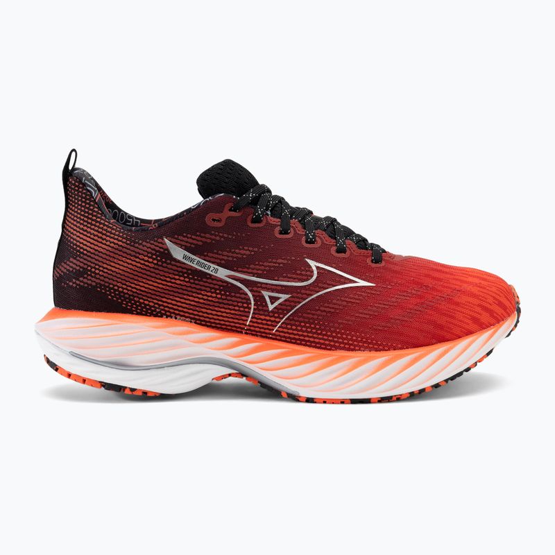 Scarpe da corsa da uomo Mizuno Wave Rider 28 mizuno accensione rosso/argento/nero 2