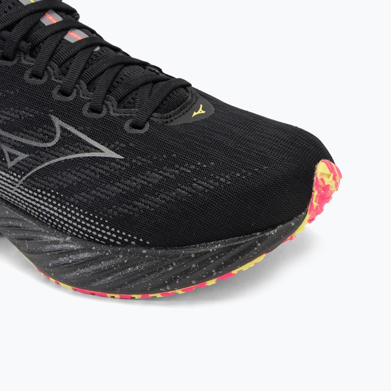 Scarpe da corsa da uomo Mizuno Wave Rider 28 nero/argento/lime solare 7
