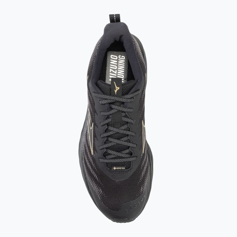 Scarpe da corsa da uomo Mizuno Wave Rider GTX 2 nero/oro/ombra silenziosa 5