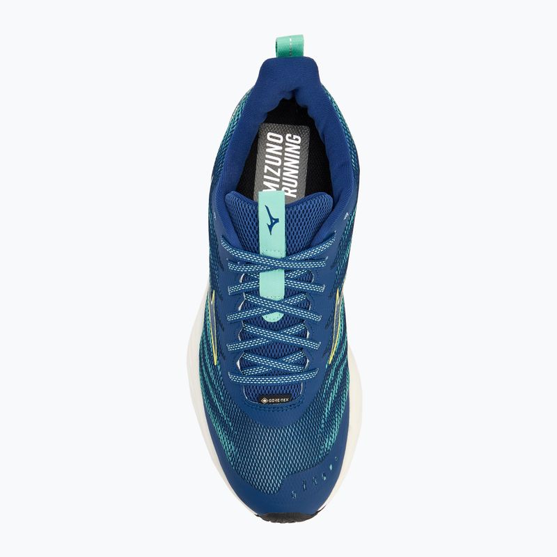 Scarpe da corsa da uomo Mizuno Wave Rider GTX 2 estate blu/quince/verde giada 5