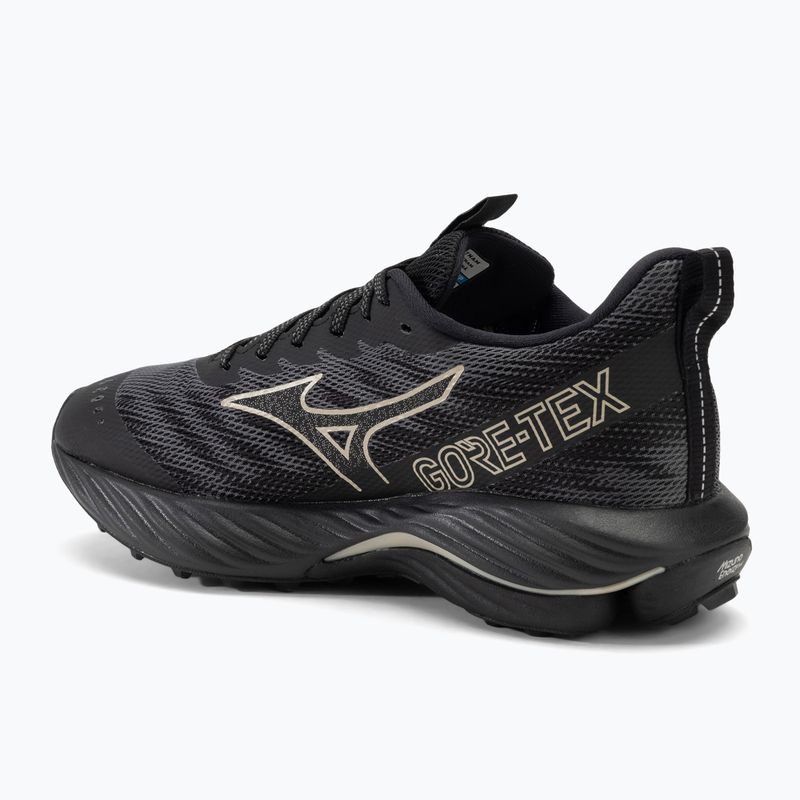 Scarpe da corsa da donna Mizuno Wave Rider GTX 2 iron gate/ge gold/nero 3