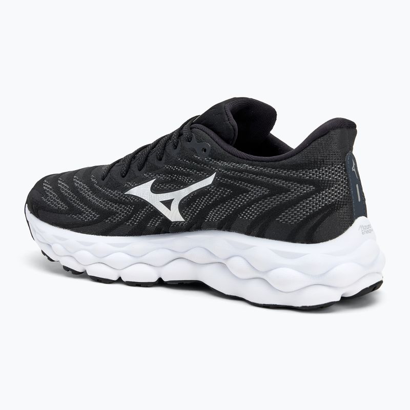 Scarpe da corsa da donna Mizuno Wave Sky 8 nero/argento/bianco 3