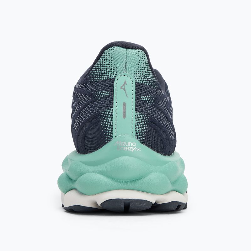 Scarpe da corsa da donna Mizuno Wave Sky 8 india ink/neo silver/polvere verde giada 6