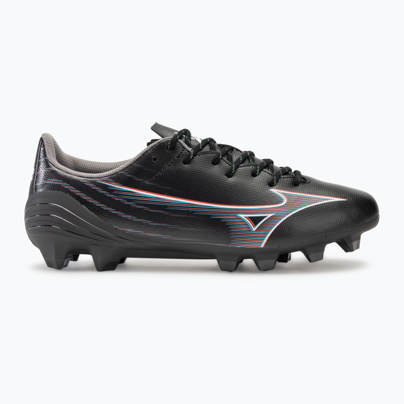 Scarpe da calcio da uomo Mizuno α Select FG nero/rosso fuoco/801 c 2