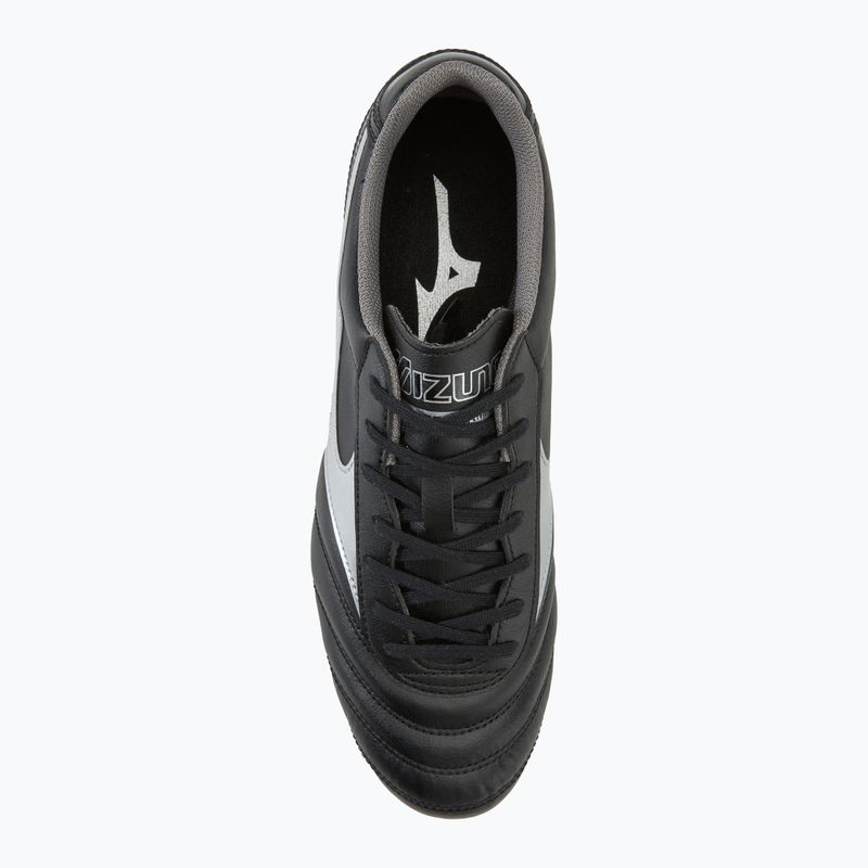 Scarpe da calcio Mizuno Morelia II Club AG nero/galassia argento/ombra scura da uomo 5