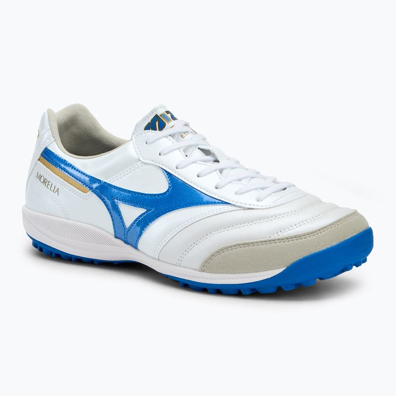 Mizuno Morelia Sala Elite TF scarpe da calcio da uomo bianco/blu laser/oro