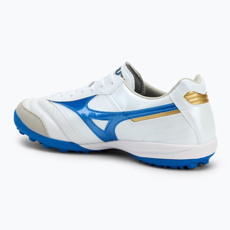 Mizuno Morelia Sala Elite TF scarpe da calcio da uomo bianco/blu laser/oro 3