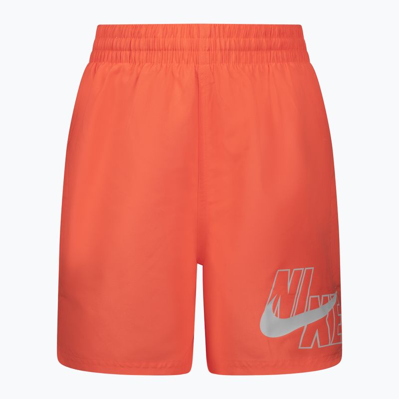 Pantaloncini da bagno da bambino Nike Logo Solid Lap bright mango