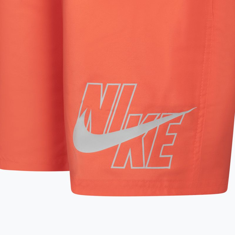 Pantaloncini da bagno da bambino Nike Logo Solid Lap bright mango 3