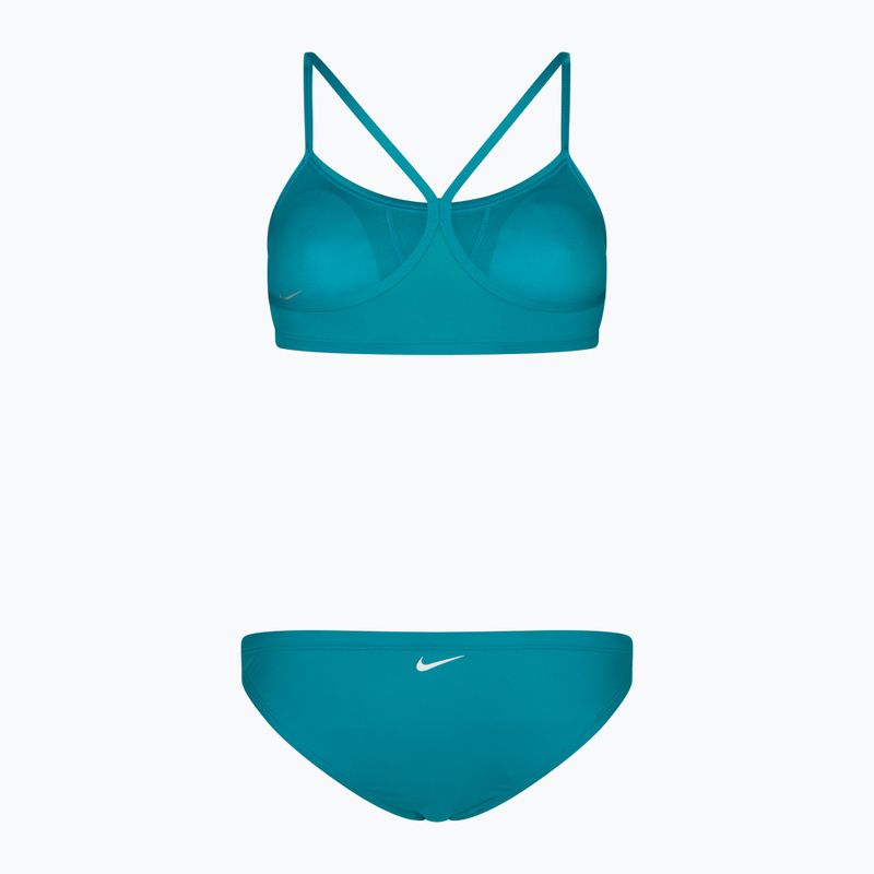 Costume da bagno due pezzi donna Nike Essential Sports Bikini acquamarina 2