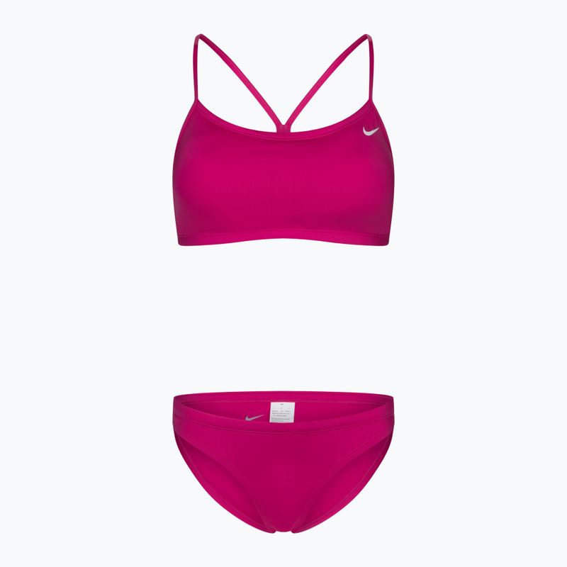 Costume da bagno due pezzi donna Nike Essential Sports Bikini fireberry