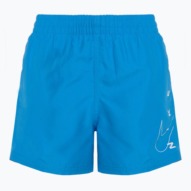 Pantaloncini da bagno Nike Split Logo 4" Volley da bambino, foto blu