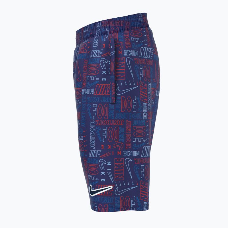 Pantaloncini da bagno da bambino Nike Logo Mashup 8" Volley mezzanotte marina 6