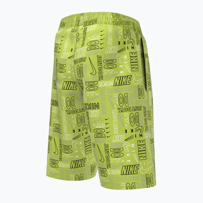 Pantaloncini da bagno Nike Logo Mashup 8" Volley da bambino verde atomico 5