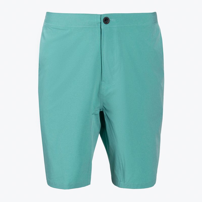 Pantaloncini da bagno Nike Flow 9" Hybrid lavati verde acqua da uomo