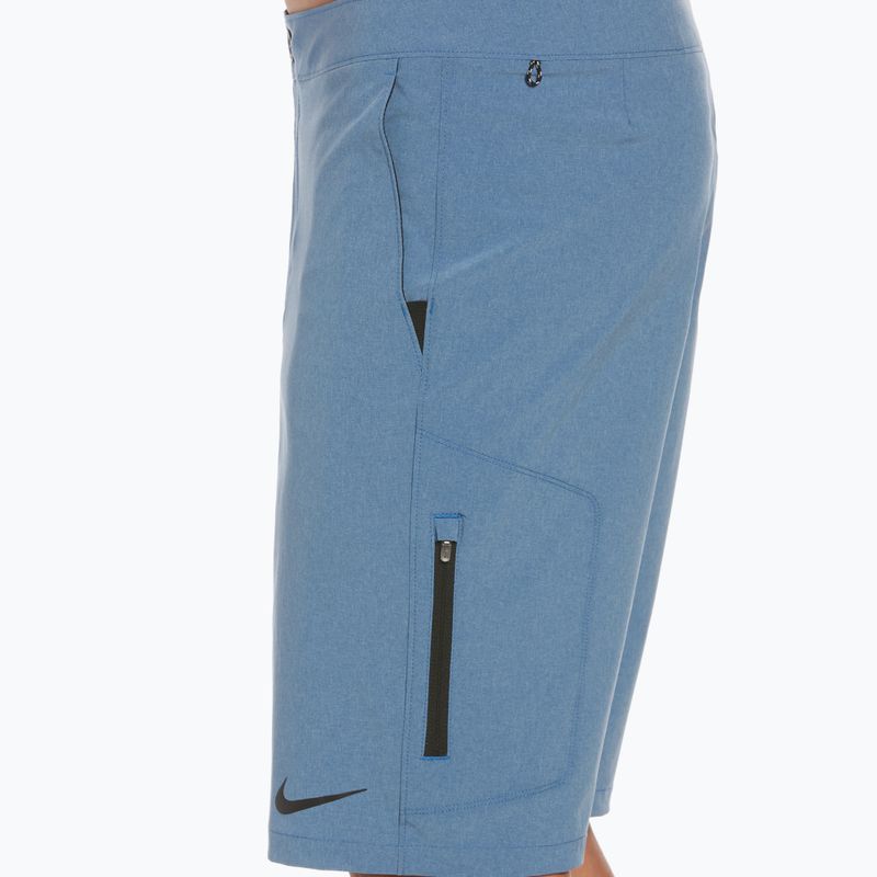 Pantaloncini da bagno Nike Flow 9" Hybrid da uomo, blu marina scuro 8