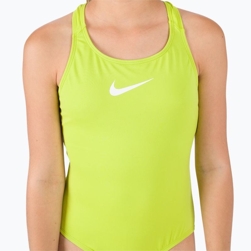 Costume intero da bambino Nike Essential Racerback verde atomico 7