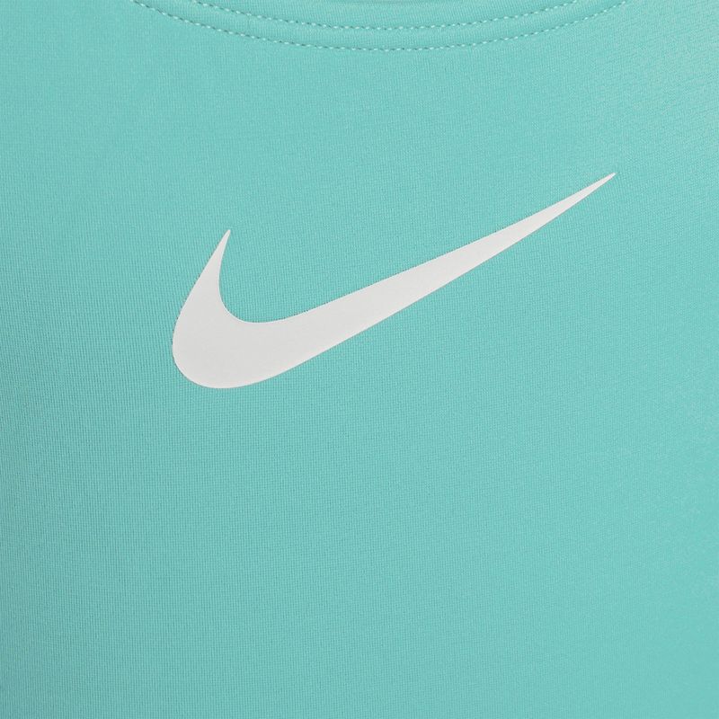 Costume intero Nike Essential Racerback lavaggio verde acqua per bambino 8
