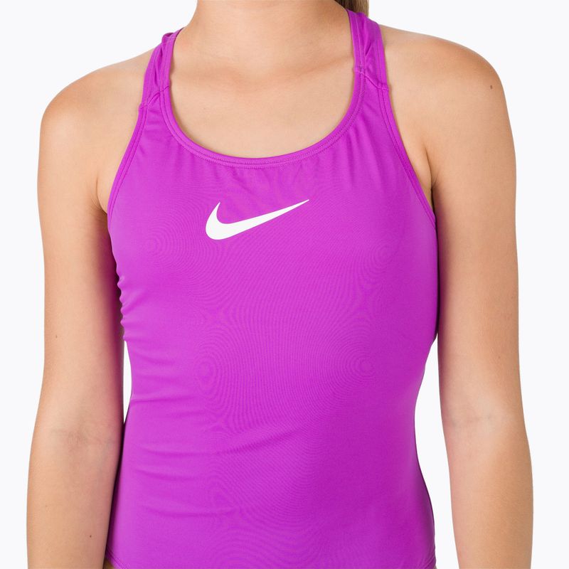 Costume intero Nike Essential Racerback laser viola per bambini 4
