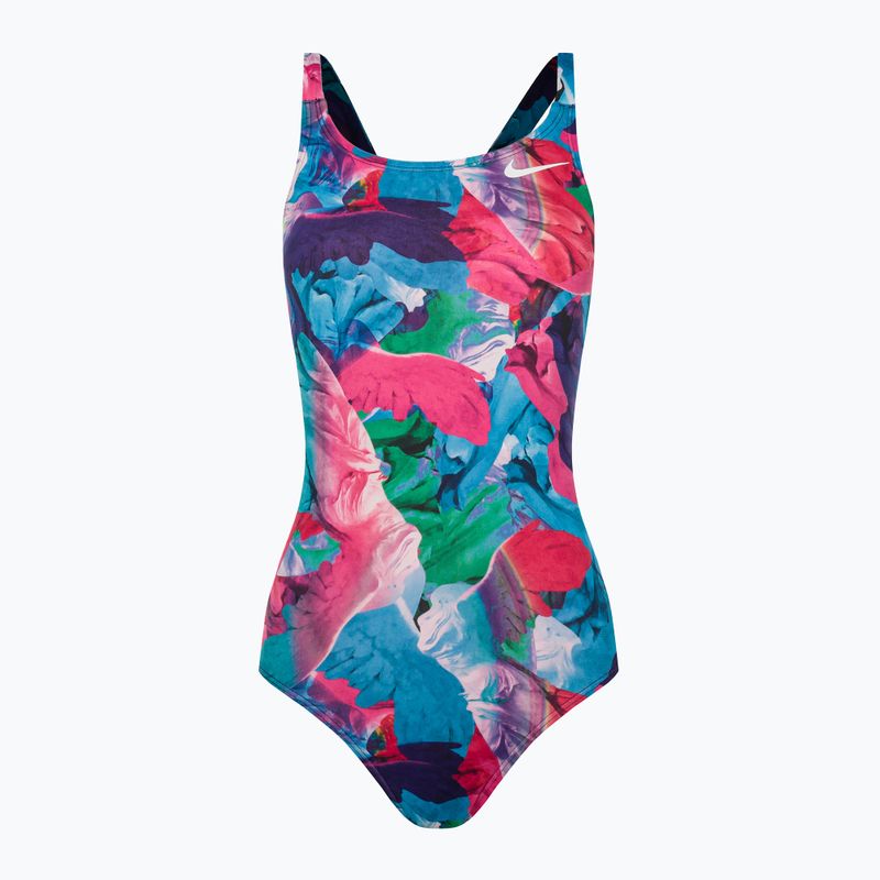 Costume intero da donna Nike Multiple Print Fastback viola