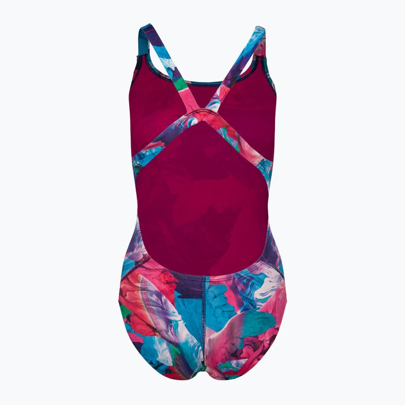 Costume intero da donna Nike Multiple Print Fastback viola 2