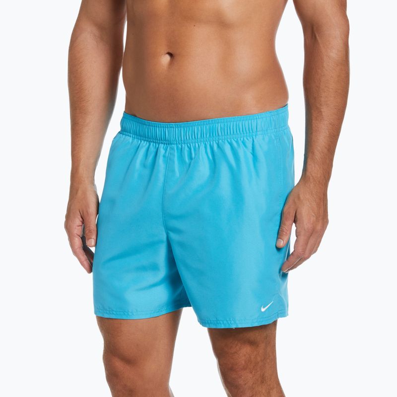 Pantaloncini da bagno Nike Essential 5" Volley da uomo, blu cloro