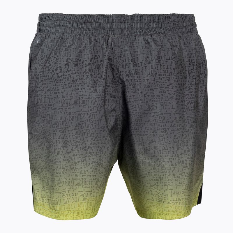 Pantaloncini da bagno Nike Just Do It Fade 5" Volley da uomo verde atomico 3