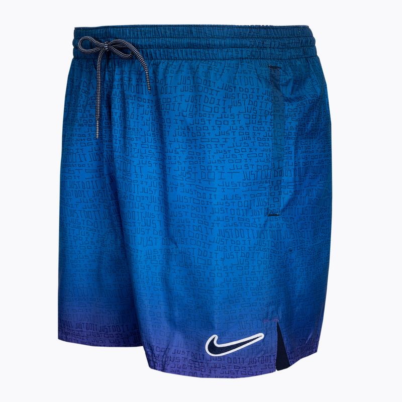 Pantaloncini da bagno Nike Just Do It Fade 5" Volley Uomo, viola psichico 3