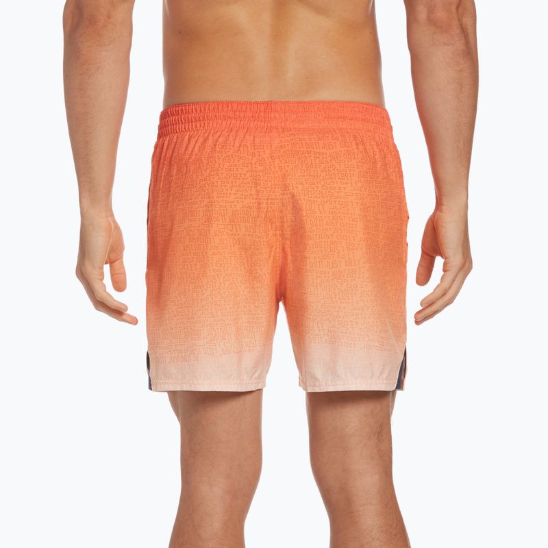 Pantaloncini da bagno Nike Just Do It Fade 5" Volley Uomo arancione atomico 6