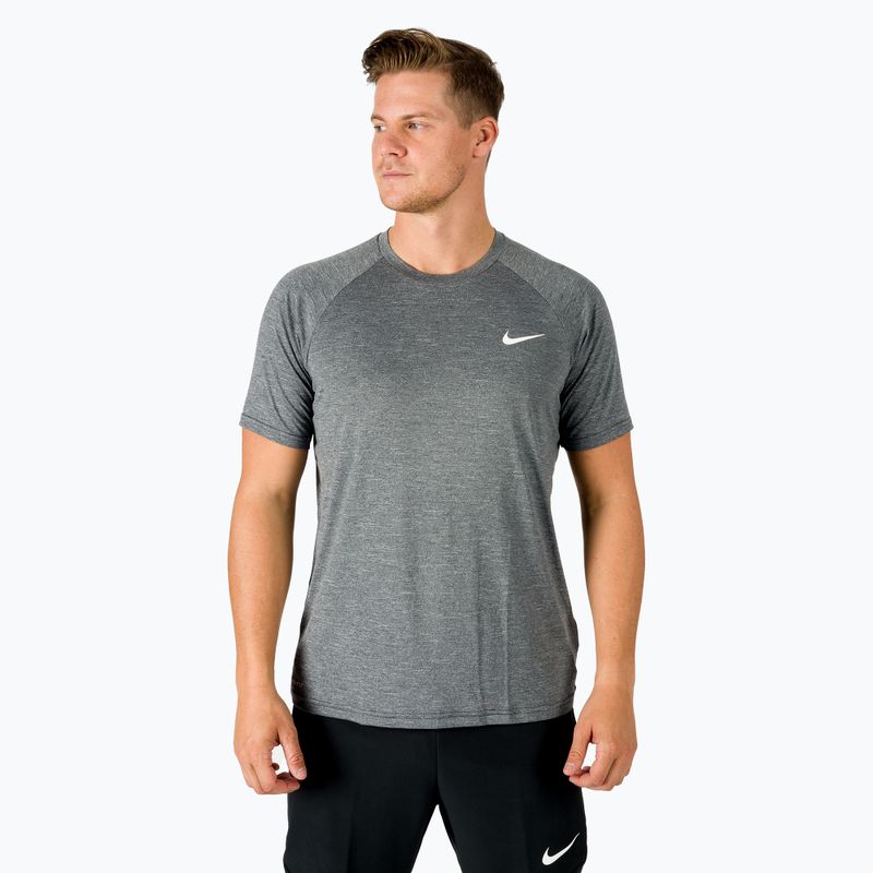 Maglietta da allenamento da uomo Nike Heather nero NESSB658